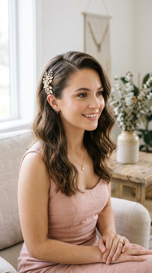 Deep Side Part with Clip