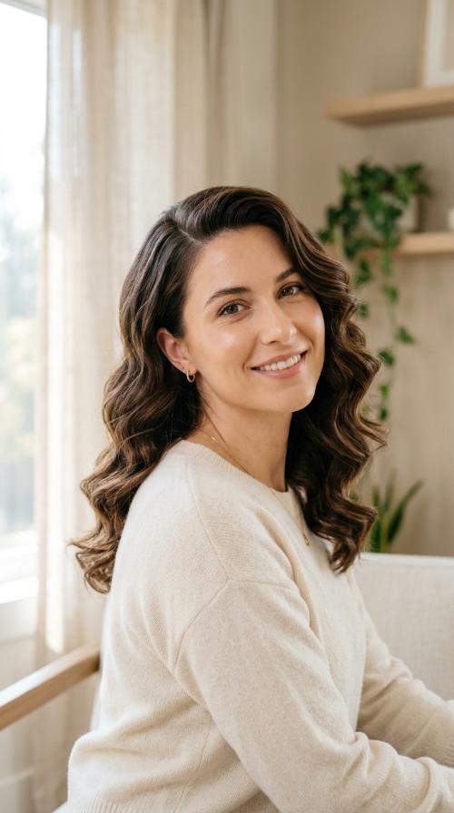 Deep Side Part with Hollywood Waves