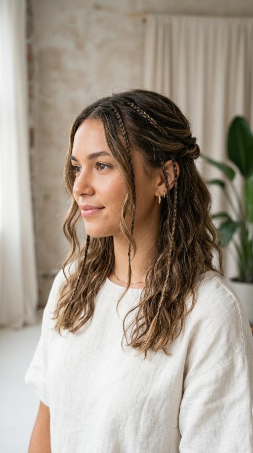 Delicate Micro-Braid Accents