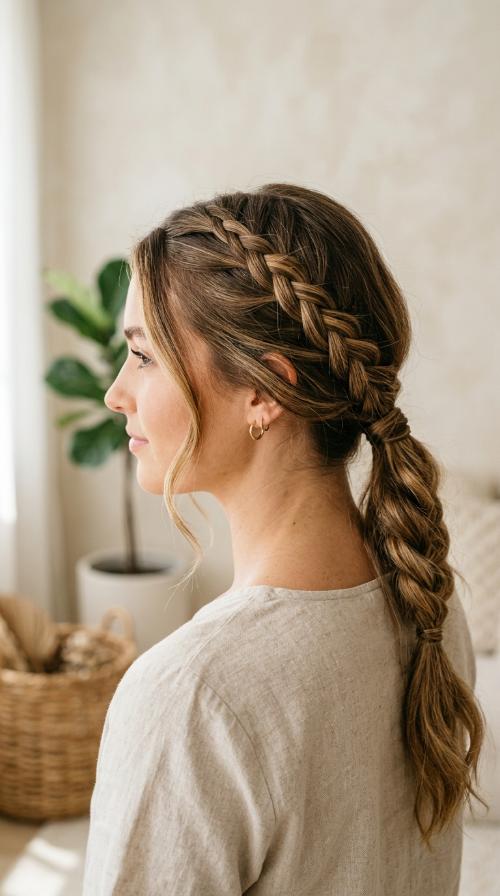 Diagonal Four-Braid Accent