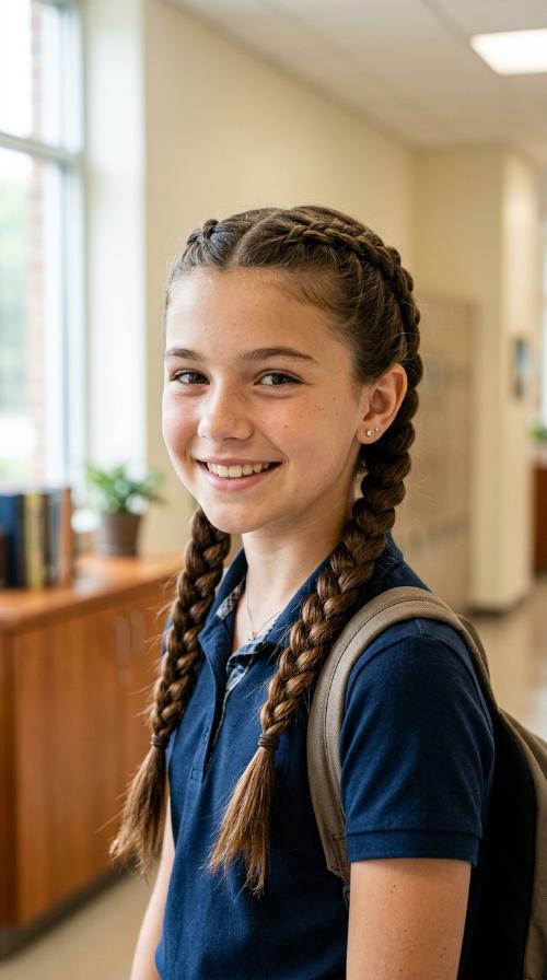 Double Dutch Braided Pigtails