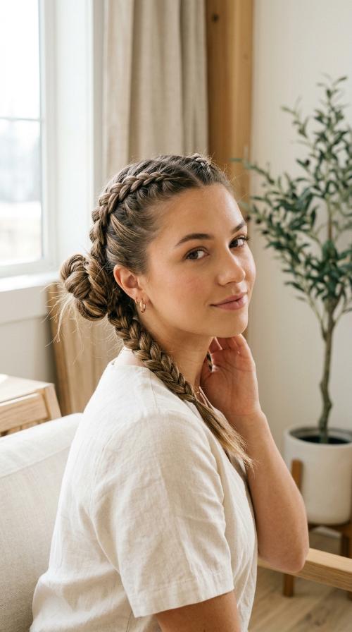 Double Dutch Pigtail Buns