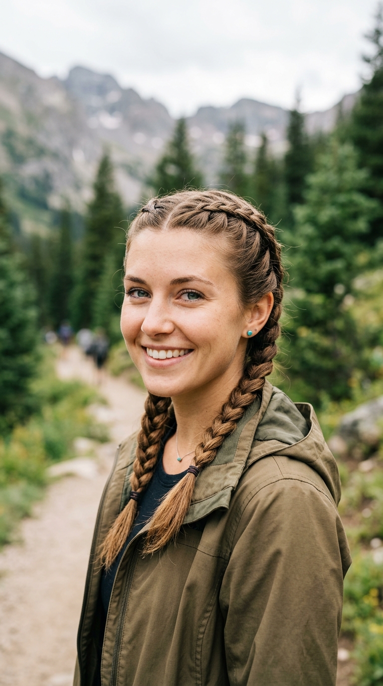 Double French Braids