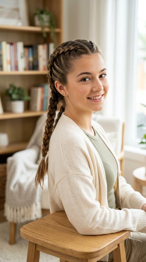 Double French Braids