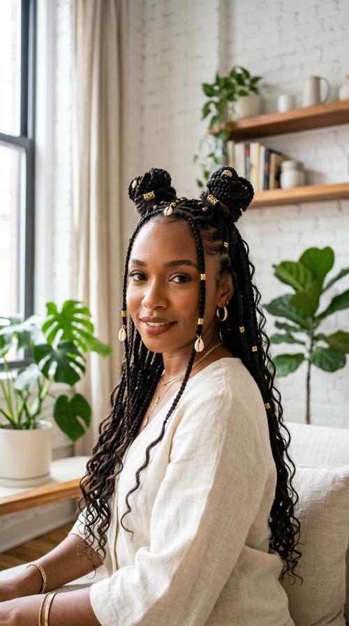 Double Top Knots Fulani