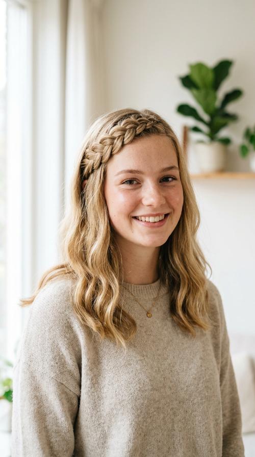 Dutch Braid Bangs