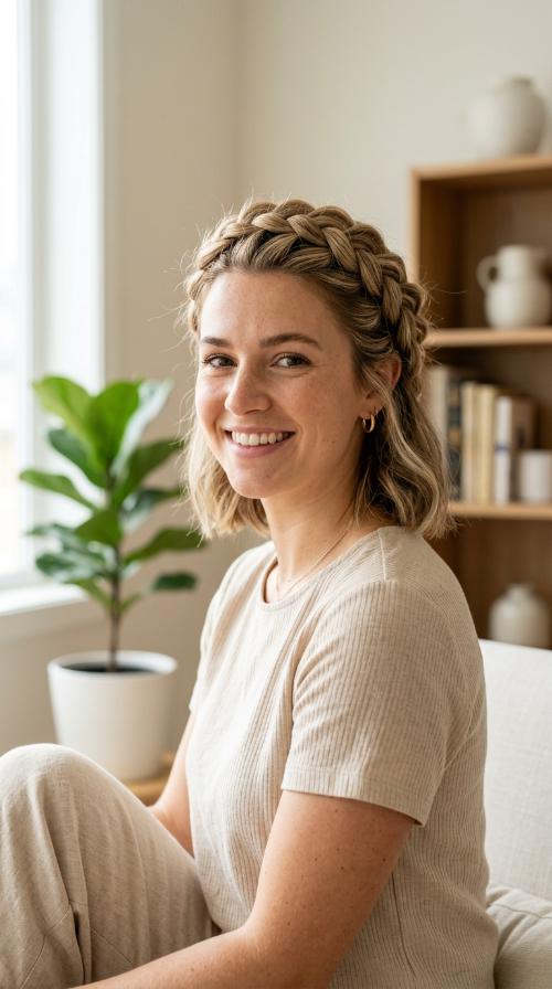 Dutch Braid Crown