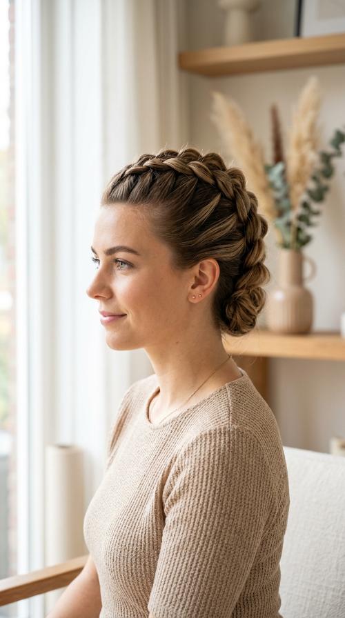 Dutch Braid Faux Hawk