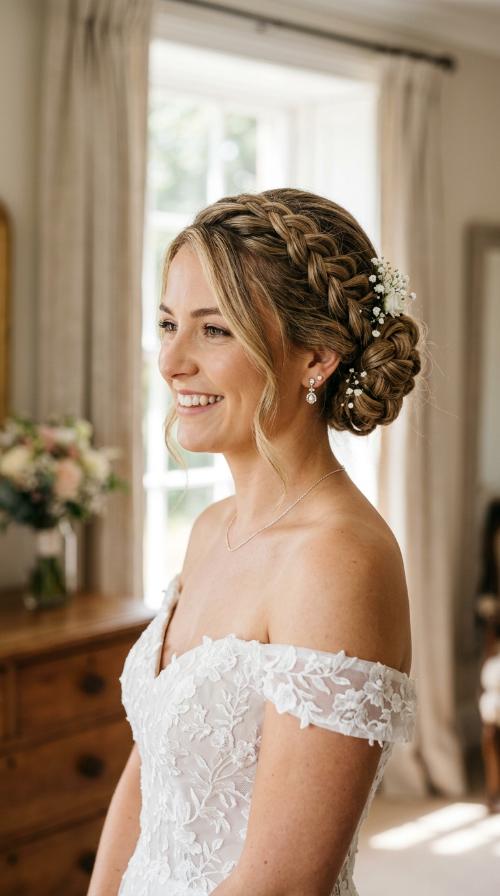 Dutch Braid Updo