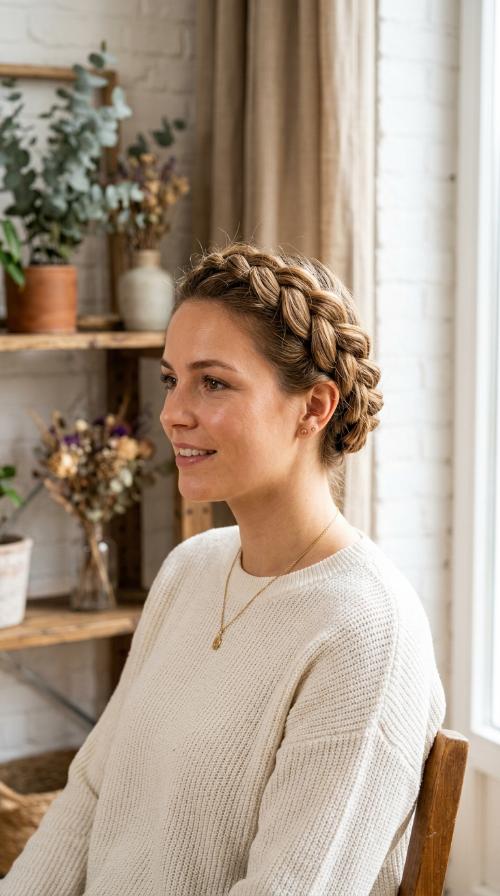Dutch Crown Braid