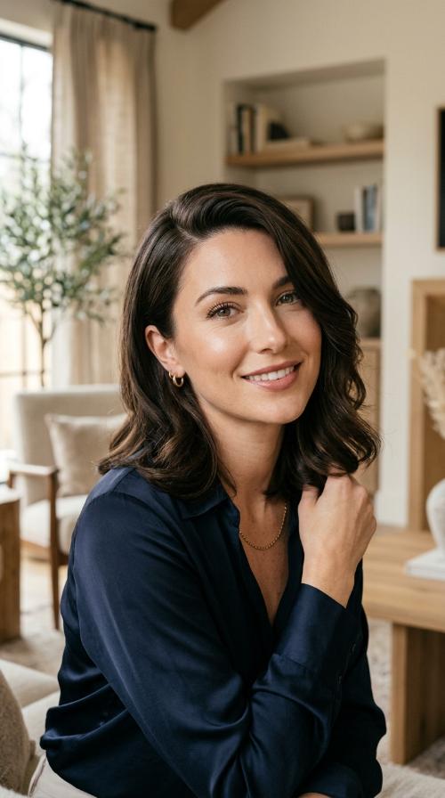 Elegant Deep Side Part