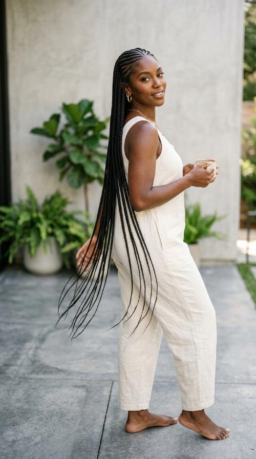Extra Long Floor-Length Stitch Braids