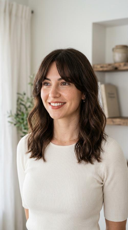 Face-Framing Curtain Bangs
