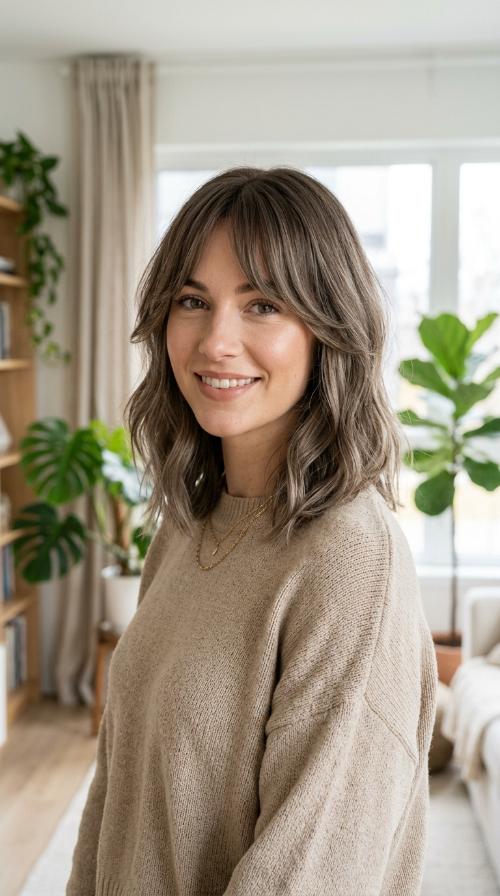 Face-Framing Curtain Bangs