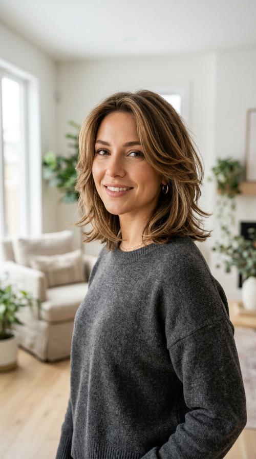 Face-Framing Layered Bob