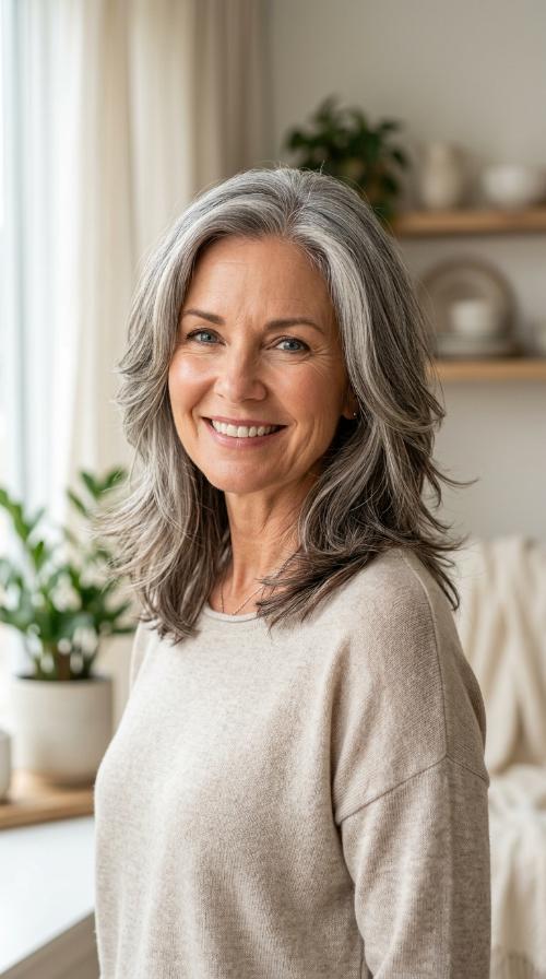 Feathered Layers for Fine Hair