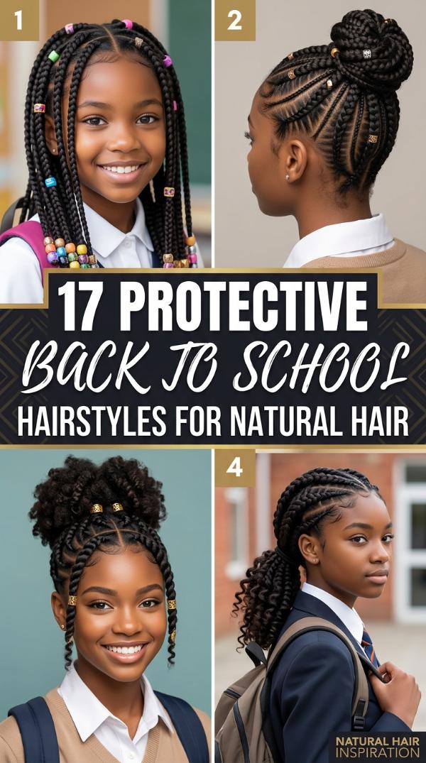 17 Protective back to school hairstyles for natural hair
