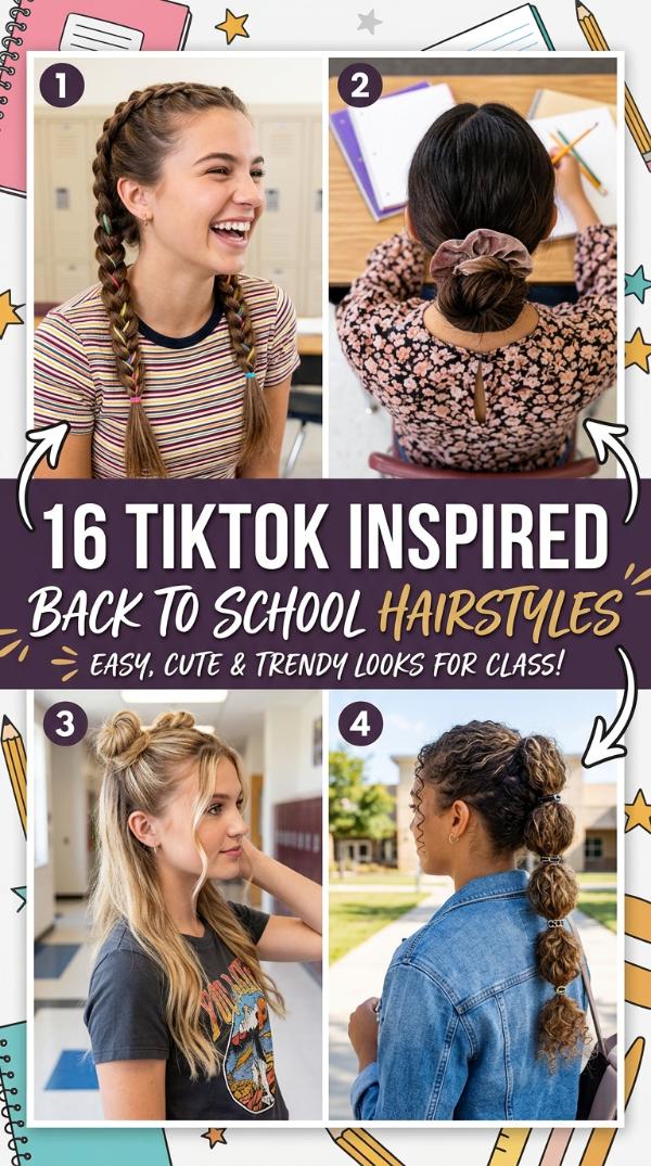 16 TikTok inspired back to school hairstyles
