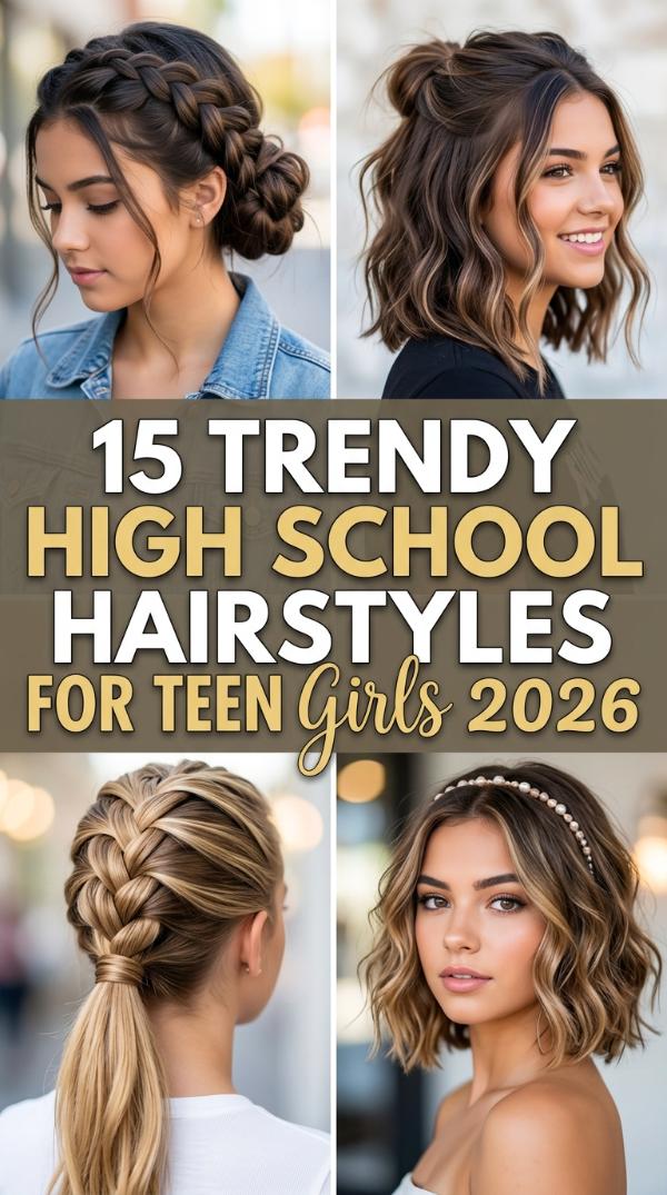 15 Trendy high school hairstyles for teen girls 2026