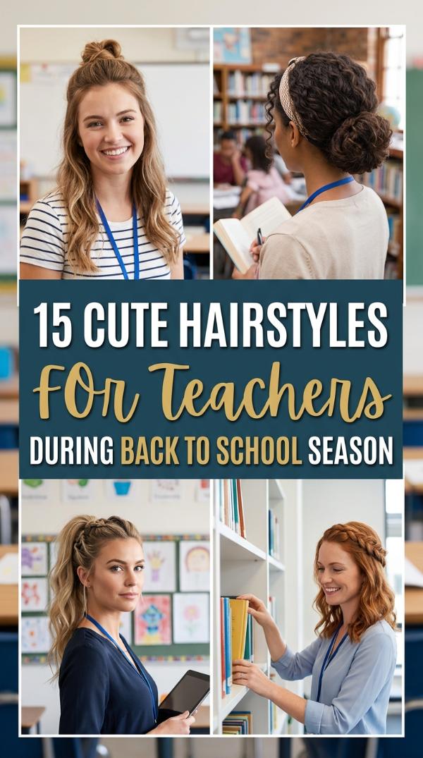 15 Cute hairstyles for teachers during back to school season