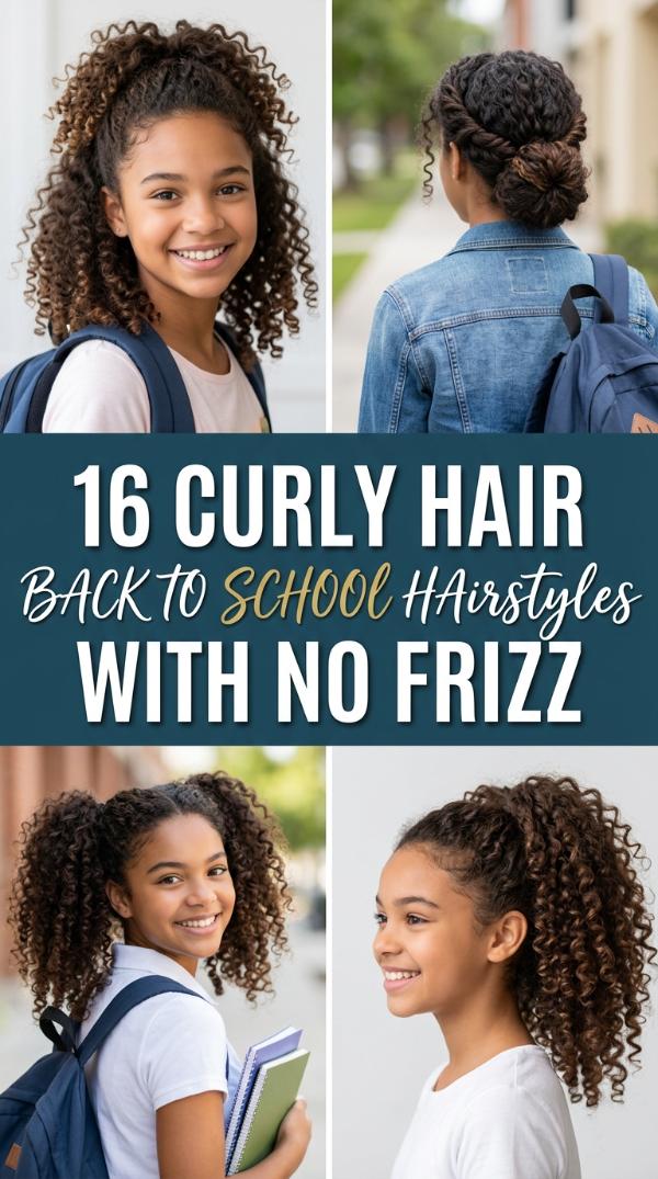 16 Curly hair back to school hairstyles with no frizz