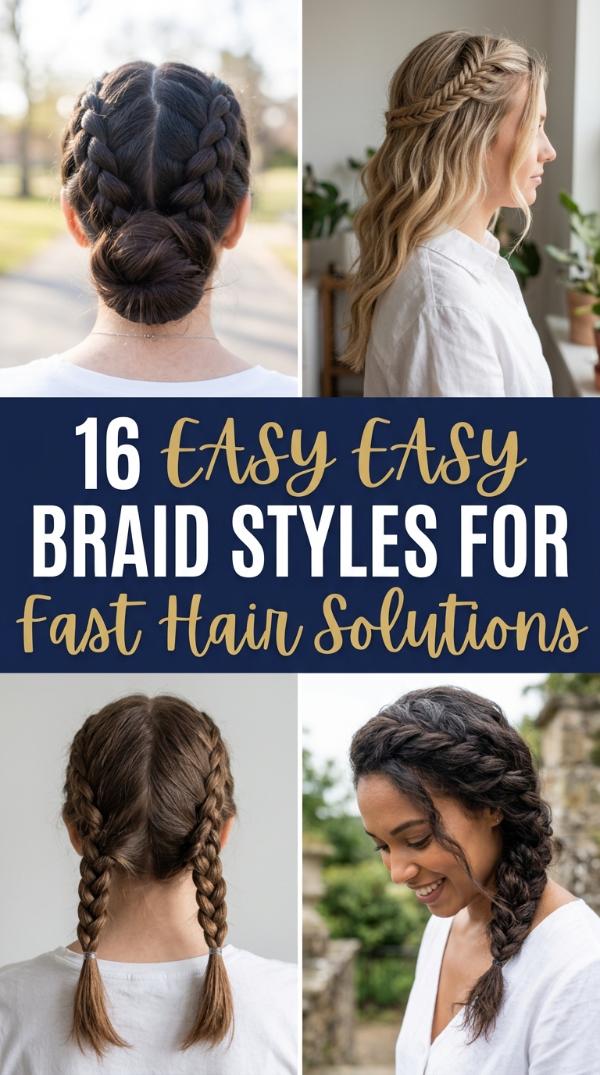 16 Easy easy braid styles for Fast Hair Solutions