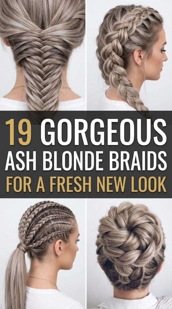 19 Gorgeous ash blonde braids for a Fresh New Look