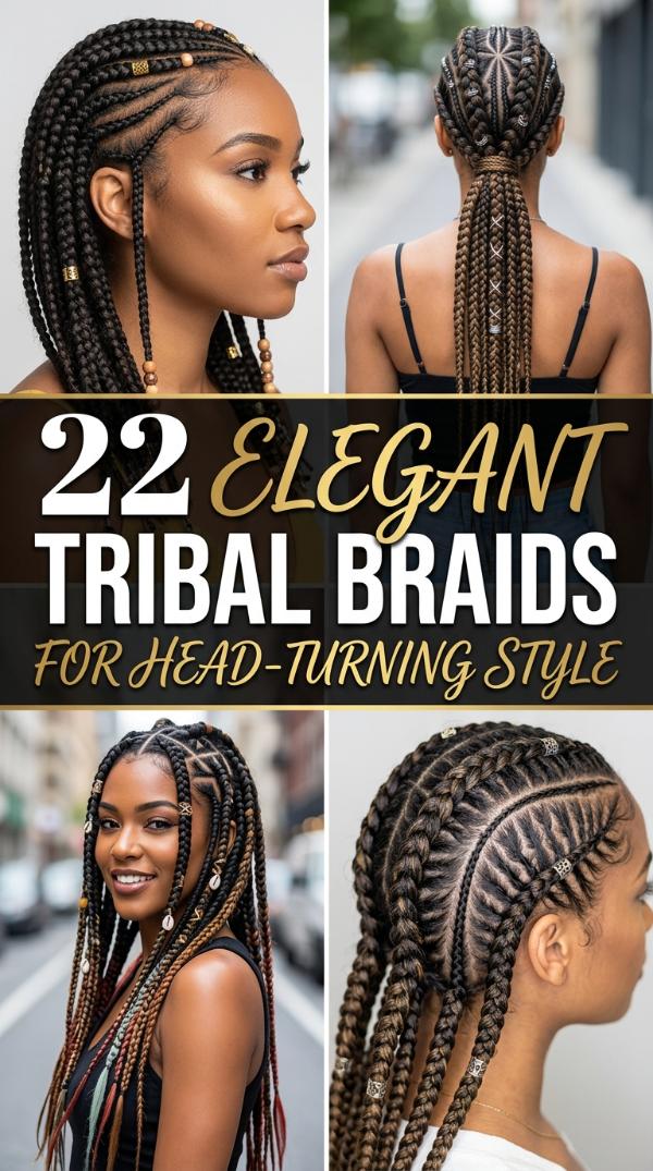 22 Elegant tribal braids for Head-Turning Style