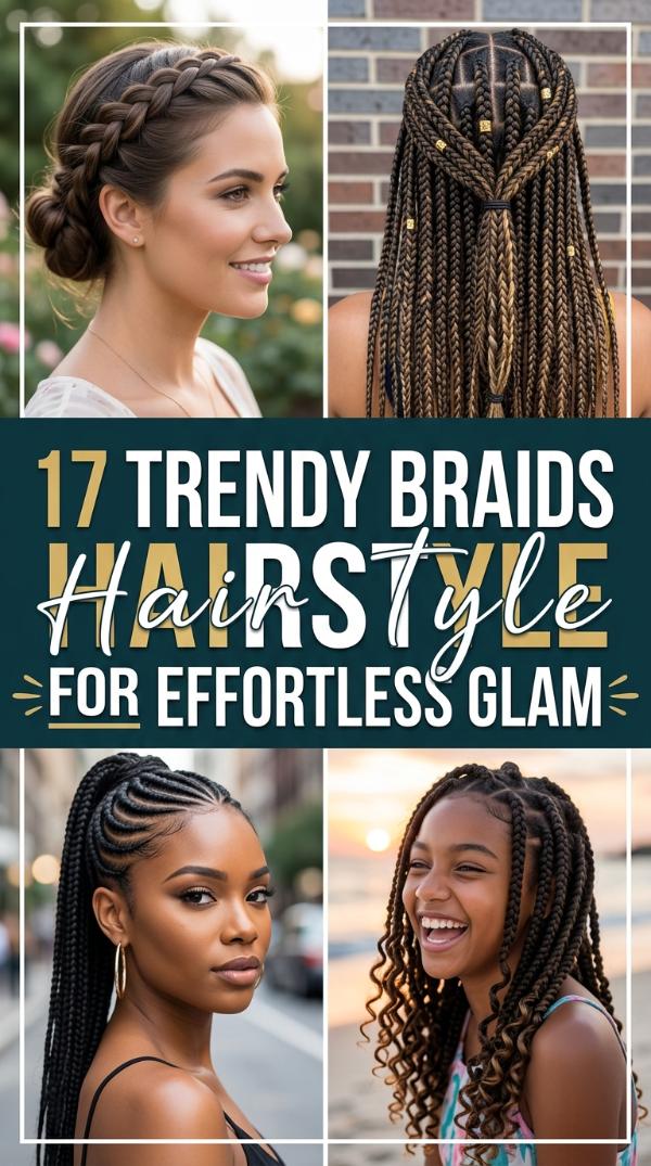 17 Trendy braids hairstyle for Effortless Glam