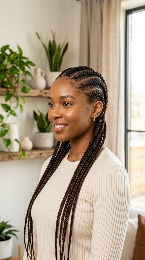 Feed-In Cornrows