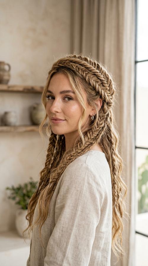 Fishtail Crown Braid