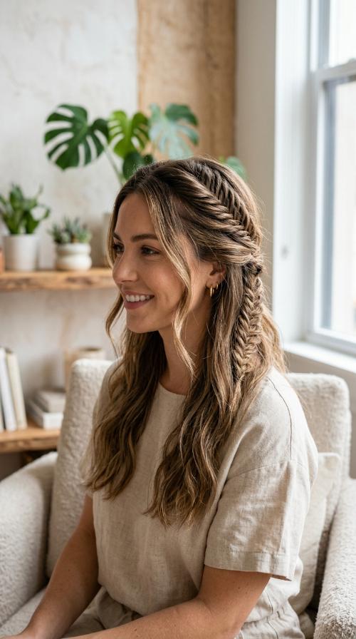 Fishtail Half-Up Wrap