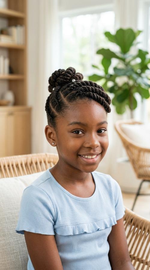 Flat Twist Updo