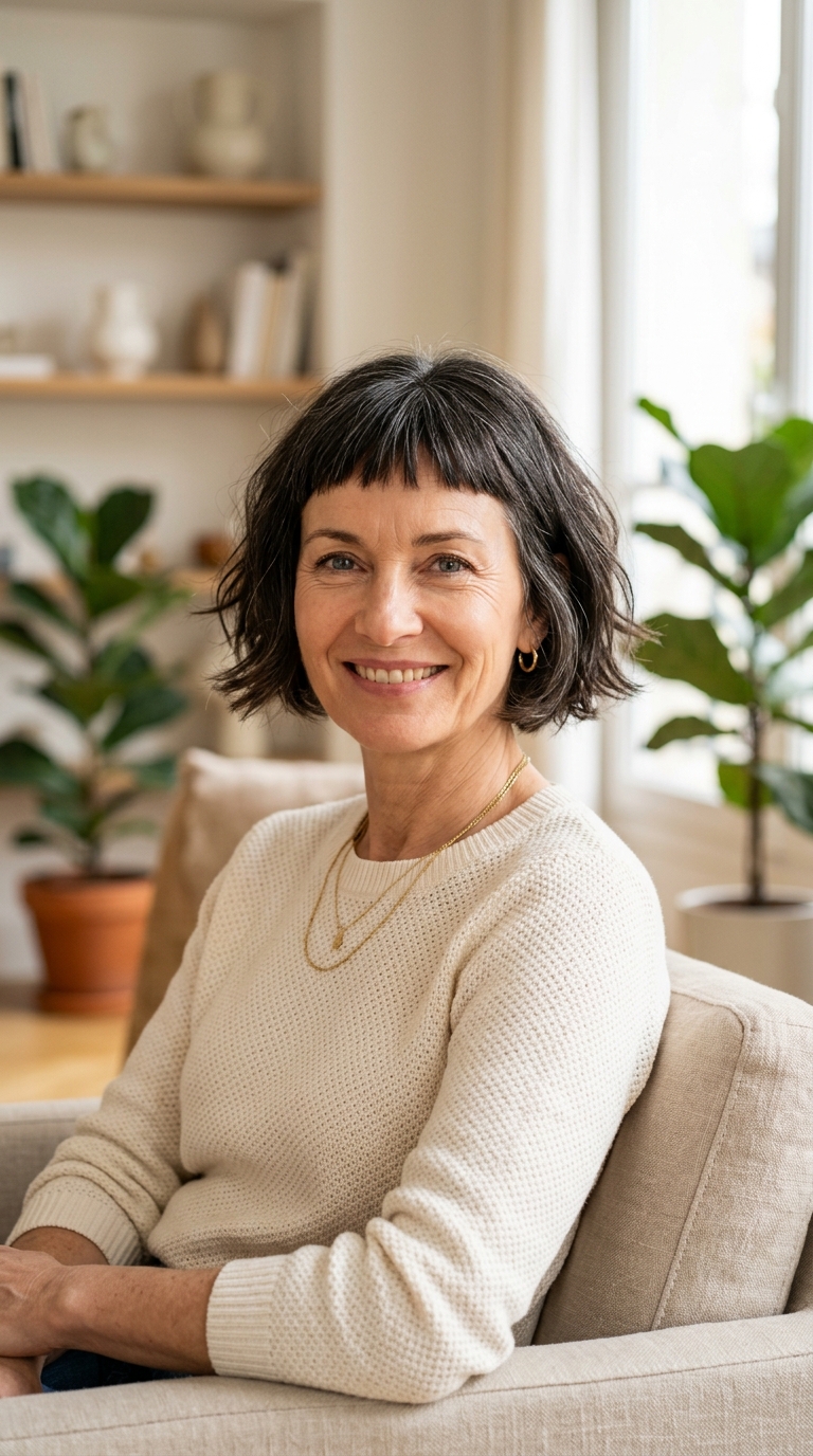 French Bob with Micro Bangs