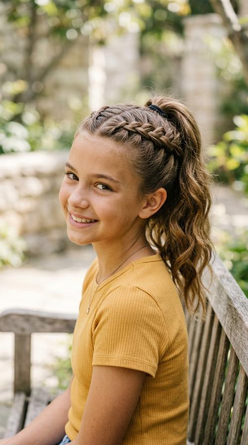 French Braid Ponytail