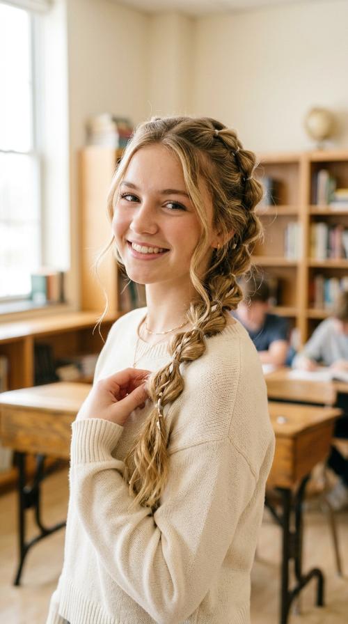 French-Inspired Bubble Braid