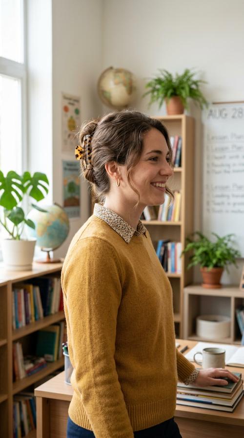 French Twist with a Claw Clip