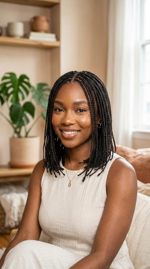 Front Framing Micro Braids
