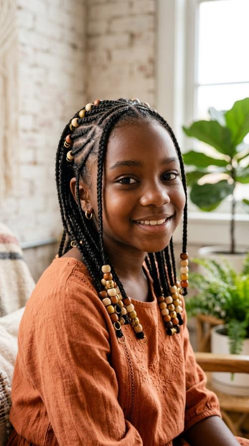 Fulani Braids with Beads