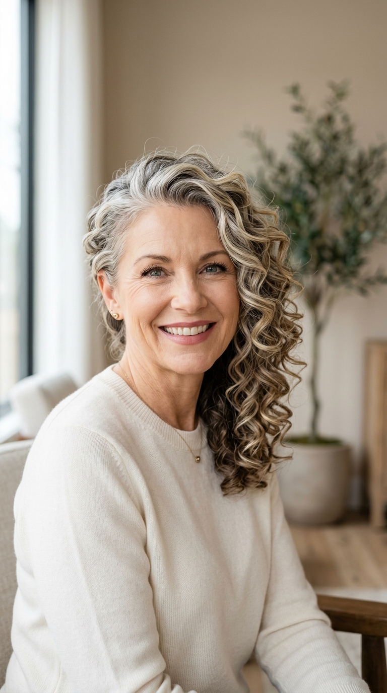 Glamorous Side-Pinned Curls