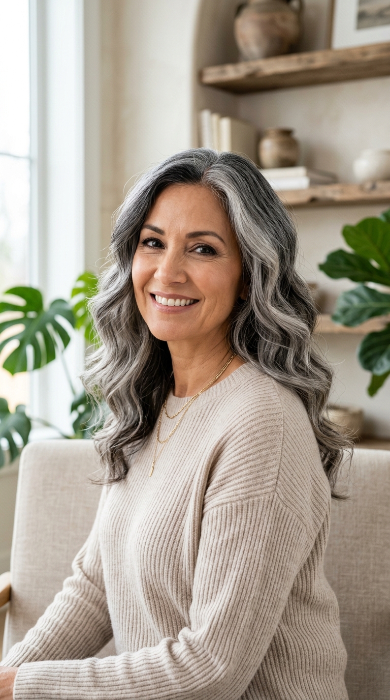 Gray Ombre Waves