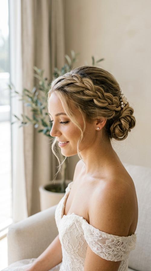 Grecian Inspired Braided Bun