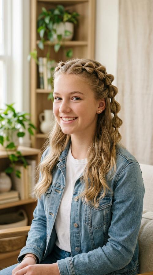 Half-Up Bubble Crown