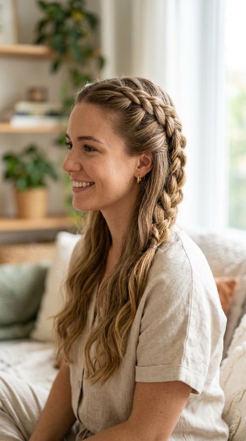 Half-Up French Braid