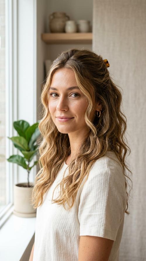 Half-Up Half-Down Waves