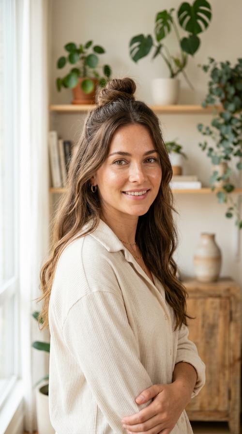 Half-Up Top Knot