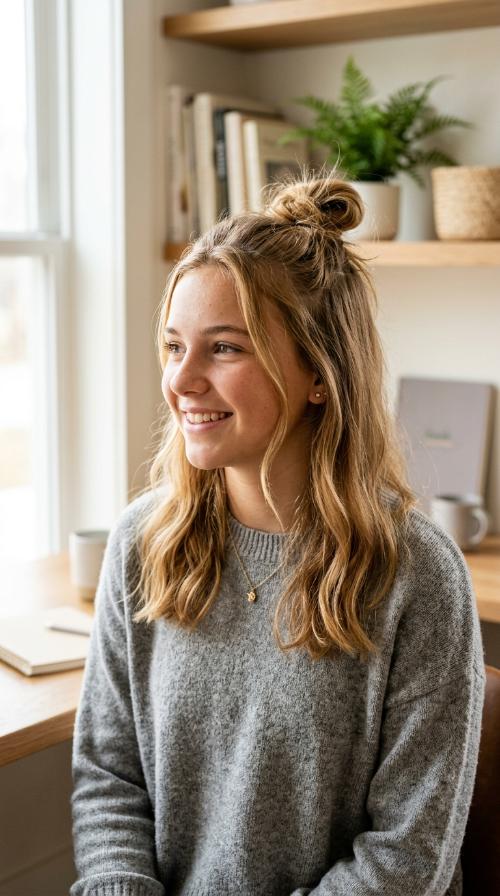 Half-Up Top Knot