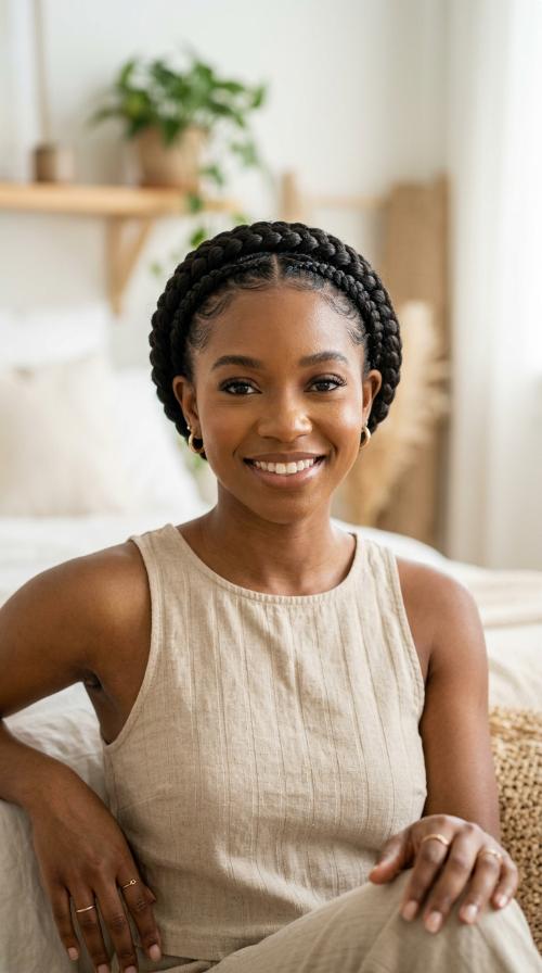 Halo-Inspired Wrap-Around Braids