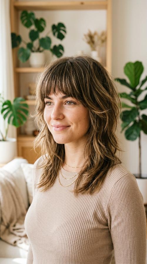 Heavy Fringe Wolf Cut