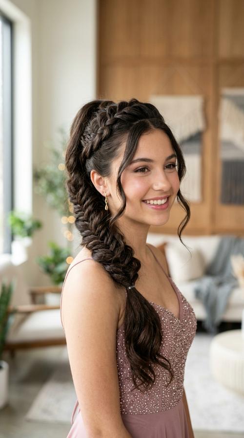 High Volume Braided Ponytail